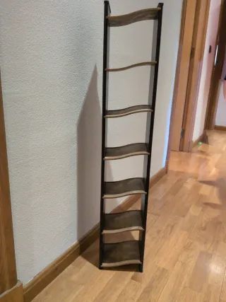 Estantería CDs Madera y Metal