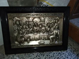 Cuadro Metal Repujado La Última Cena