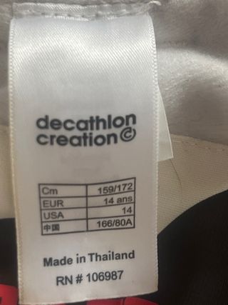 Pantalón de esquí blanco talla 14.