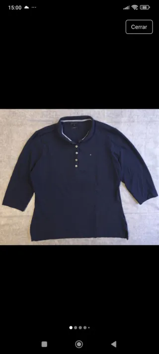 Polo Tommy Hilfiger Mujer Manga 3/4 manga 3/4