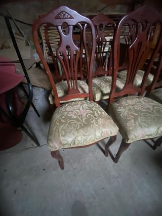 6 Sillas de Comedor Tapizadas