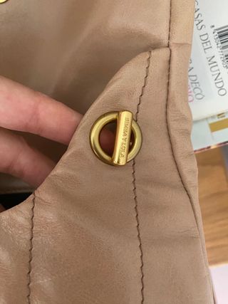 Bolso Bimba y Lola Beige Cadena Dorada