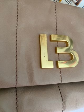 Bolso Bimba y Lola Beige Cadena Dorada