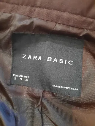 Giacca Zara Sahariana Marrone Taglia S