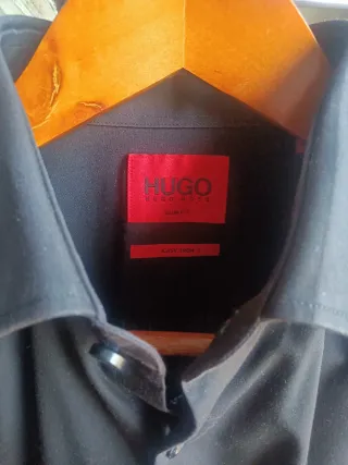 Camisa Negra Hugo Talla 37/38 (XS o S)