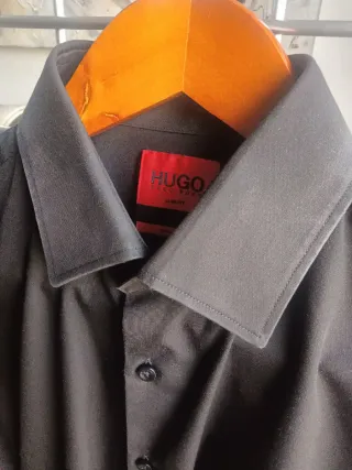 Camisa Negra Hugo Talla 37/38 (XS o S)