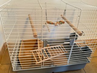 Gabbia per uccelli con voliera