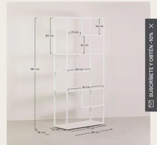 Estantería Sklum Metálica Verde