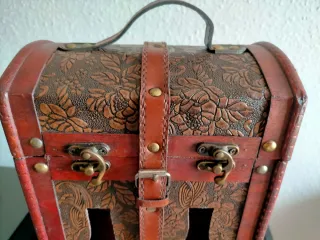 Astuccio in legno per vino 2 bottiglie Vintage