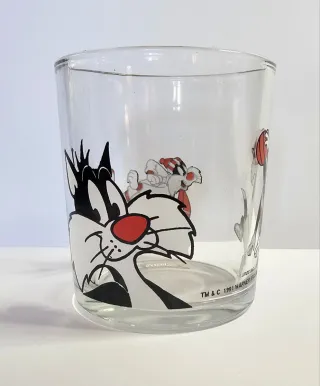 Bicchiere Nutella Gatto Silvestro 1981