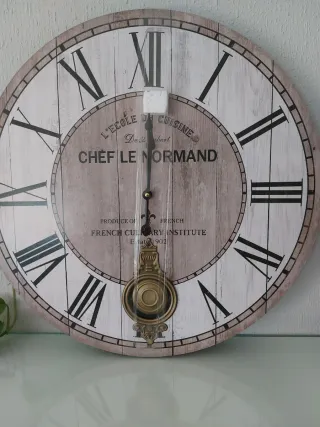 Reloj de Pared Vintage Cocina Chef Le Normand