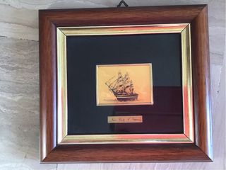 Quadretto serigrafia Nave Scuola Amerigo Vespucci