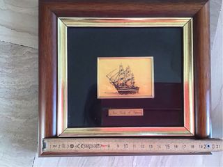 Quadretto serigrafia Nave Scuola Amerigo Vespucci