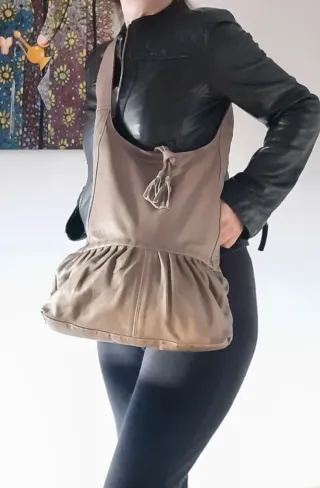 Bolso piel auténtica ZIN