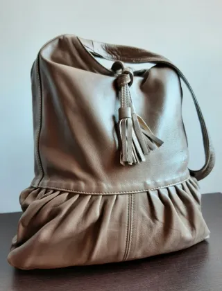 Bolso piel auténtica ZIN