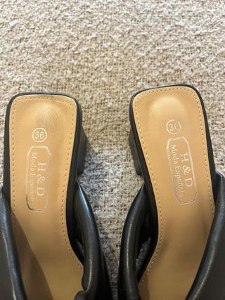 Sandalias negras H&D Moda Española Talla 36