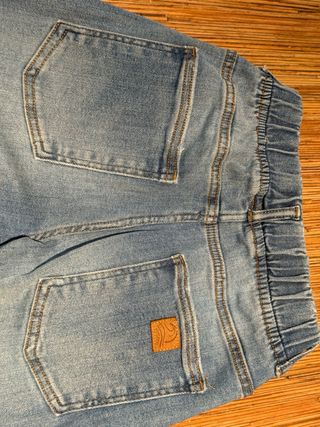 Calças Zara Elástico Azul 11/12