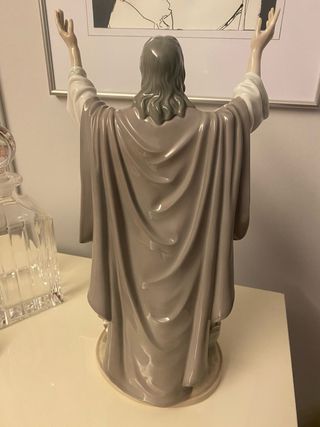 Statua Lladro Gesù con pani e pesci