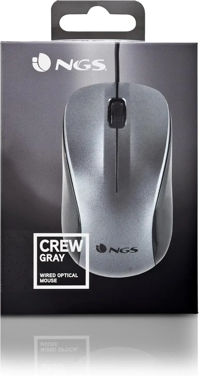 NGS Crew - Mouse Ottico 1200dpi con Cavo USB