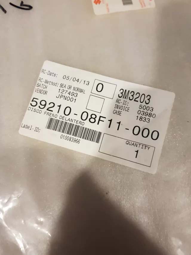 Disco freno Original Suzuki SV GSX 750f GSX750 650