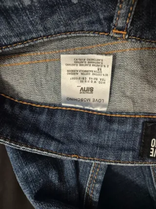 Jeans Moschino Love Vintage Uomo Blu