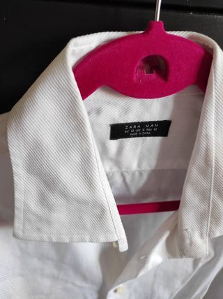 Camisa Zara Elegante Blanca Talla L