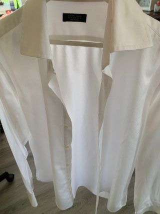 Camisa Zara Elegante Blanca Talla L