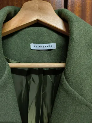 Abrigo verde mujer FLORENCIA