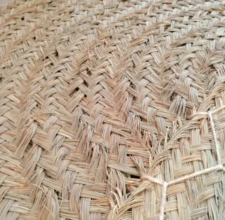 Alfombra Media Luna Esparto Natural Estilo Boho