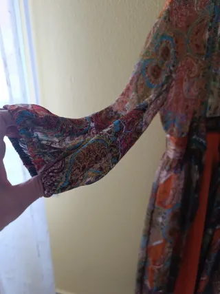 Vestido largo estampado