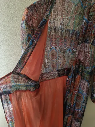 Vestido largo estampado