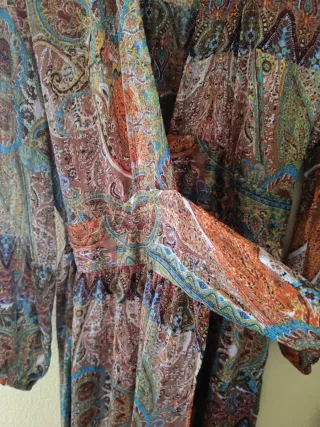 Vestido largo estampado