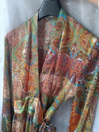 Vestido largo estampado