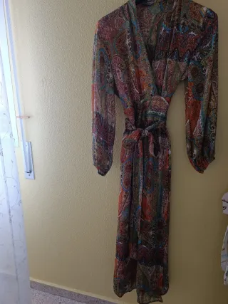Vestido largo estampado