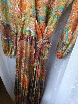 Vestido largo estampado