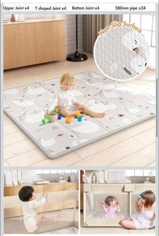 Parque Infantil Mloong 120x120cm Beige