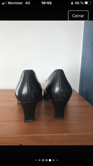 Zapatos de piel negros ancho especial nuevos