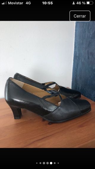 Zapatos de piel negros ancho especial nuevos