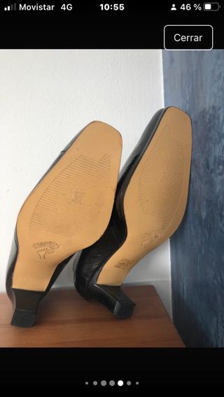 Zapatos de piel negros ancho especial nuevos