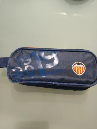 Estuche Valencia CF Azul y Naranja. Dos. Oficiales