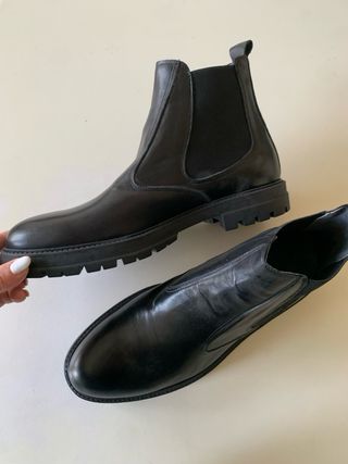 Stivaletti uomo vera pelle neri