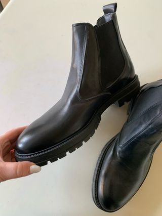 Stivaletti uomo vera pelle neri