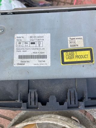 Radio Toyota 58827 CD/MP3/WMA