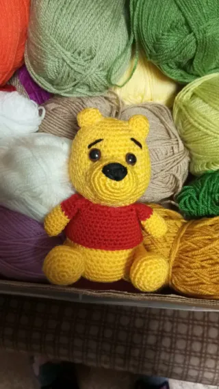 Peluches variados de crochet