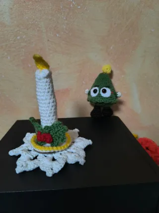 Peluches variados de crochet