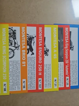 Lote 13 Fichas Montesa Club Moto Antigua