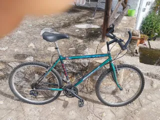 Bicicleta de montaña negra