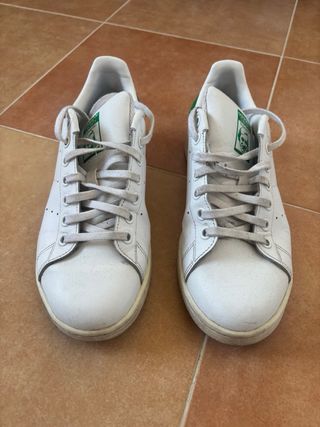 Deportivas Adidas Blancas y Verdes