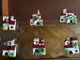 Imanes Nevera Casas Estilo Mediterráneo