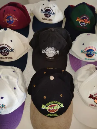 Collezione 12 Cappelli Hard Rock Cafe.